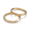 304 Stainless Steel Hoop Earrings EJEW-L232-034A-G-2