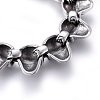 Retro 304 Stainless Steel Link Bracelets BJEW-L631-06AS-4