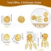 3 Style Alloy European Beads FIND-CA0006-17-2