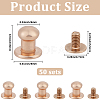 50Pcs Alloy Round Head Knobs for Small Jewelry Box Making DIY-GF0012-49KCG-2
