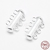Sterling Silver Slide Lock Clasps STER-K035-02-4