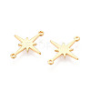 Brass Connector Charms KK-N263-112G-2
