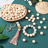  100Pcs 5 Styles Unfinished Natural Wood European Beads WOOD-TA0001-84-16