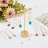 6 Pairs 6 Colors Resin Teardrop Dangle Earrings EJEW-AN0001-21-7