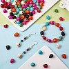 120Pcs 8 Colors Synthetic Turquoise Beads TURQ-SZ0001-01-3