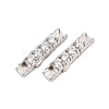 925 Sterling Silver Micro Pave Clear Cubic Zirconia Bayonet Clasps STER-C016-01A-P-1