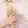 Globleland 20Pcs 2 Colors Iron Finger Nail Rings AJEW-GL0002-27-3