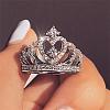 Fashionable Alloy Rhinestone Finger Rings FS-WG5016E-03-2