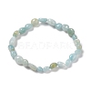 Natural Amazonite Beaded Stretch Bracelets BJEW-F414-02A-03-2