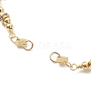 Rhombus Brass Link Bracelet Making AJEW-JB01150-34-2