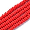 Handmade Polymer Clay Beads Strands X-CLAY-N008-008D-1