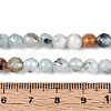 Dyed Natural White Jade Beads Strands G-T139-6mm-60-23-5