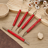 5Pcs 5 Styles 420 Stainless Steel Clay Sculpting Tool DIY-FG0008-16-4