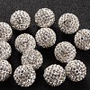 Grade A Rhinestone Pave Disco Ball Beads RB-Q104-12-1