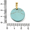 Synthetic Turquoise Pendants GG-CBA260E-03G-13-3