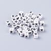 Acrylic Horizontal Hole Letter Beads PL37C9308-M-1