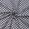 Sparkly Hologram Spandex Mermaid Printed Fish Scale Fabric AJEW-WH0314-30C-1