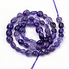 Natural Amethyst Beads Strands G-Q952-02-6x8-2