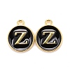 Golden Plated Alloy Charms LS-ENAM-S118-02Z-1