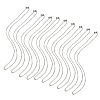 10Pcs 304 Stainless Steel Cable Chain Necklaces Set for Men Women MAK-YW0002-01P-2