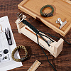 Wooden Bracelet Webbing Retainer Knitting Tool TOOL-WH0155-20-4