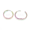 Ion Plating(IP) 304 Stainless Steel Huggie Hoop Earrings LS-EJEW-F111A-25mm-Y-3