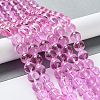 Drawbench Transparent Glass Beads Strands GLAD-Q012-10mm-03-1