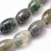 Natural Moss Agate Beads Strands G-N0173-07-8x12mm-3