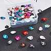 Pointed Back Glass Rhinestone Cabochons RGLA-OC0001-10-5