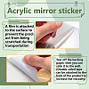 CREATCABIN 2Pcs Mirror Wall Stickers DIY-CN0002-03-3