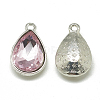 Alloy Glass Charms PALLOY-T028-7x10mm-10-2