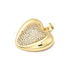 Brass Micro Pave Cubic Zirconia Pendants KK-A266-03A-G-2