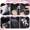 6-Tier Plastic Scrapbook Adhesive Tape Display Riser Stands ODIS-WH0086-105-4