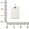304 Stainless Steel Stamping Blank Tag Pendants STAS-Z126-03P-01-3