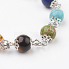 Gemstone Natural & Synthetic Mixed Stone Beads Jewelry Sets SJEW-JS00950-7