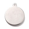 Non-Tarnish 304 Stainless Steel Pendants STAS-B024-28P-2