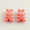 Craft Style Colorful Bunny Acrylic Beads MACR-Q157-M09-2