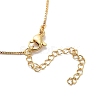 Brass Micro Pave Cubic Zirconia Letter Pendant Necklaces KK-Z069-01G-X-3