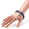 Evil Eye Resin Beads Stretch Bracelet for Girl Women BJEW-JB06762-01-3