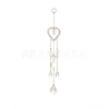 Glass Teardrop & Star Window Hanging Suncatchers HJEW-JM00905-01-2