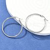 Tarnish Resistant 304 Stainless Steel Hoop Earrings X-EJEW-F105-08P-1