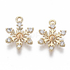 Brass Micro Pave Cubic Zirconia Peg Bails Charms X-KK-S348-505-NF-1