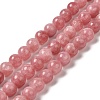 Natural Dyed White Jade Beads Strands G-M402-C03-14-2