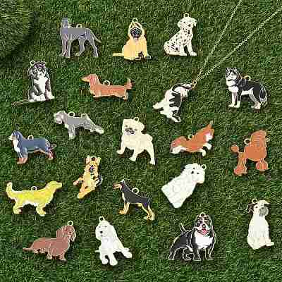 Alloy Enamel Pendants Sets ENAM-CJC0013-24-1