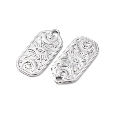 Non-Tarnish 304 Stainless Steel Pendants STAS-E182-10P-1