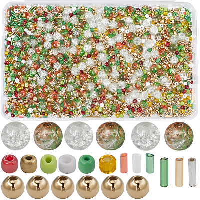 DIY Beads Jewelry Making Finding Kit for Christmas DIY-SC0025-39-1
