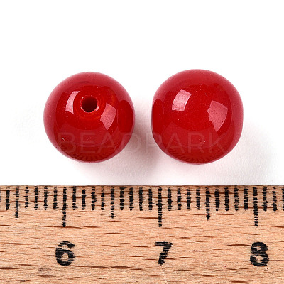 Opaque Solid Color Glass Beads X1-GLAA-N007-10mm-A03-1