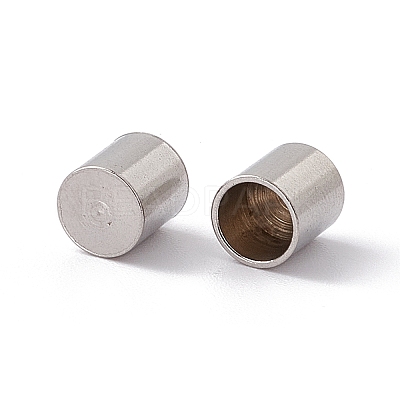 Tarnish Resistant 201 Stainless Steel Cord Ends STAS-G288-01C-P-1