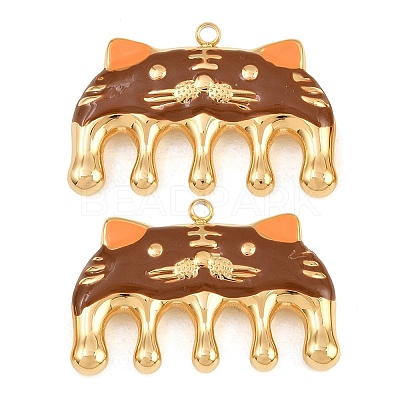 304 Stainless Steel Enamel Pendants SA-CBA033B-04G-02-1