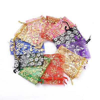 Printed Organza Bags OP-R024-7x9-M-1